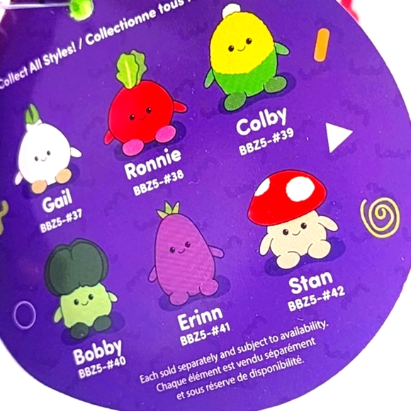 STAN 🍄 Mushroom Veggie Mini Bum Bumz Root Series by Kelly Toy ☆》NWT《☆ - Picture 5 of 10